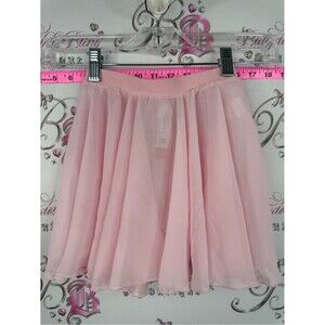 Mondor skirt dance sheet Girls' Pale Pink Chiffon Skirt with Elastic Waist